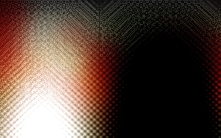lampu, pola, tekstur hitam, putih, dan merah, Wallpaper HD