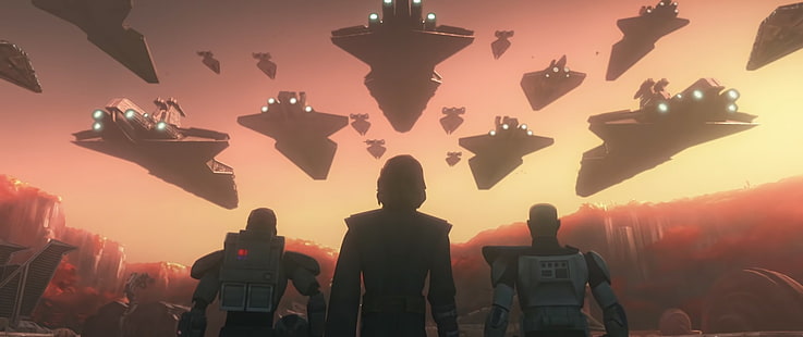 Gwiezdne wojny, Star Wars: The Clone Wars, Anakin Skywalker, Captain Rex, Tapety HD HD wallpaper