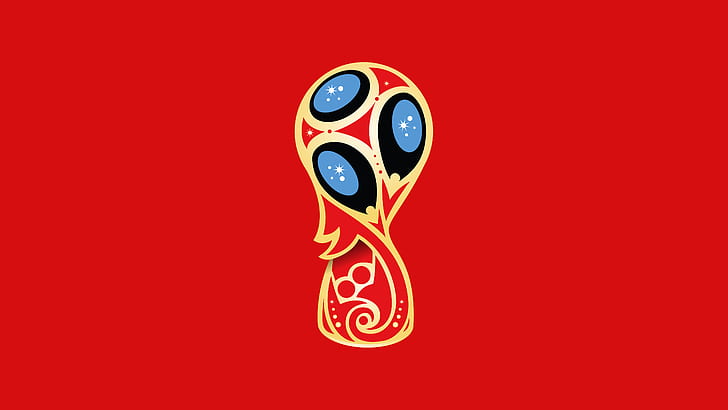 2018 FIFA World Cup, Russia, Trophy, Red, Minimal, FIFA World Cup, 5K, HD wallpaper