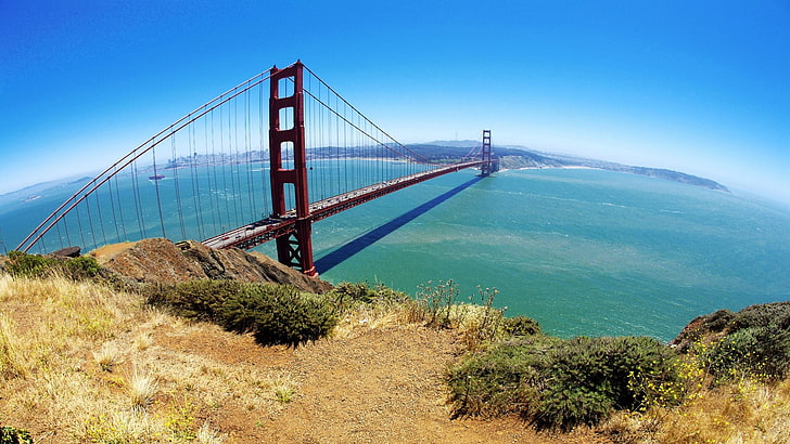 ゴールデンゲートブリッジ、自然、橋、サンフランシスコ、 HDデスクトップの壁紙