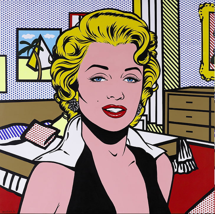 Pop Art, Roy Lichtenstein, vintage, Fond d'écran HD
