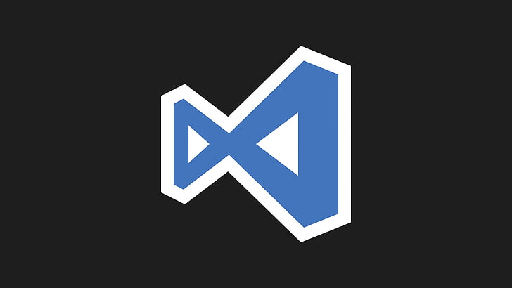 Microsoft Visual Studio, код, веб-разработка, логотип, HD обои