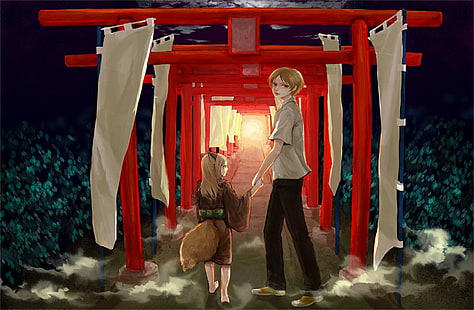 Anime, Natsume's Book of Friends, Kogitsune (Natsume's Book of Friends), Natsume Yuujinchou, Takashi Natsume, HD wallpaper HD wallpaper