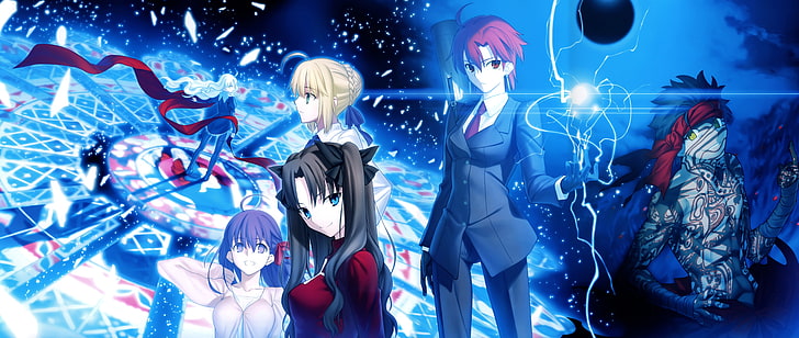 Type-Moon, Fate Series, Sabre, animeflickor, anime, HD tapet