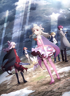Serie Fate, fodera Fate / kaleid Prisma Illya, anime girls, Illyasviel von Einzbern, Chloe von Einzbern, Sfondo HD HD wallpaper