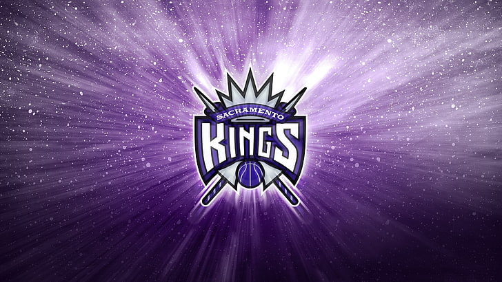 Логотип королей Сакраменто, Баскетбол, Фон, Логотип, Фиолетовый, НБА, Короли Сакраменто, Короли, Сакраменто, HD обои