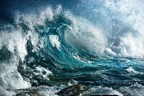*** Turbulent Wave ***, natura, fala, morze, wzburzona, alam dan bentang alam, Wallpaper HD HD wallpaper