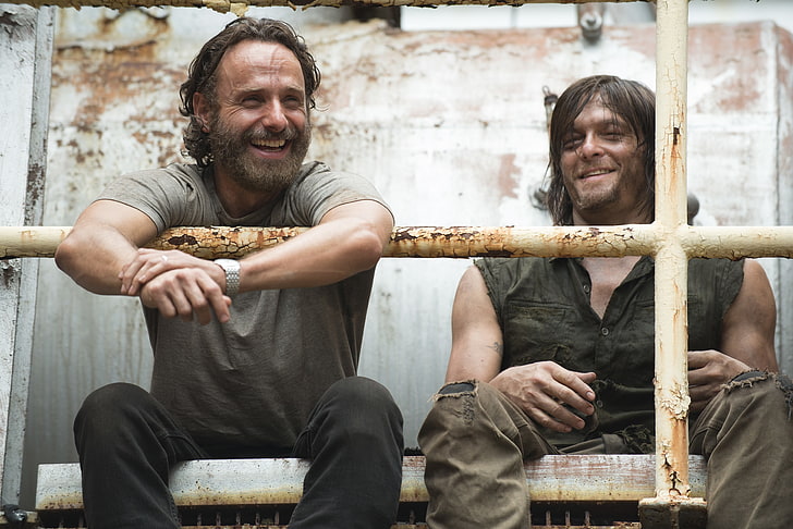 The Walking Dead Rick Grimes i Daryl, The Walking Dead, Andrew Lincoln, Daryl Dixon, Tapety HD