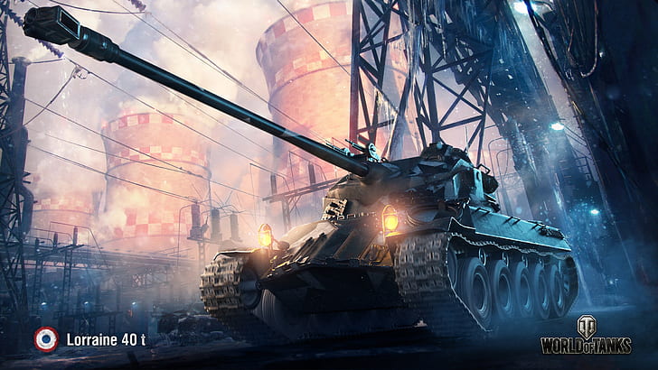 WoT, World of Tanks, Wargaming, Lothringen 40 t, HD-Hintergrundbild