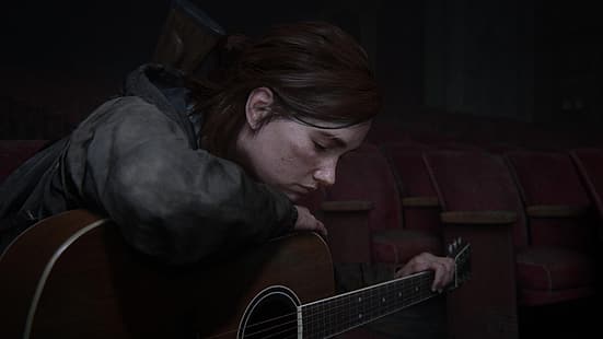 The Last of Us 2, PlayStation, Playstation 5, video game characters, ellie (the last of us), Joel, Dina, HD wallpaper HD wallpaper
