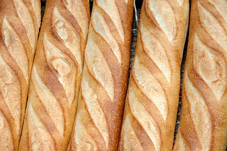loaf breads, bread, baguette, HD wallpaper HD wallpaper