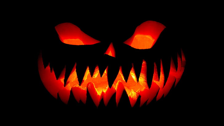 pumpkin, halloween, jack o lantern, halloween night, darkness, spooky, HD wallpaper