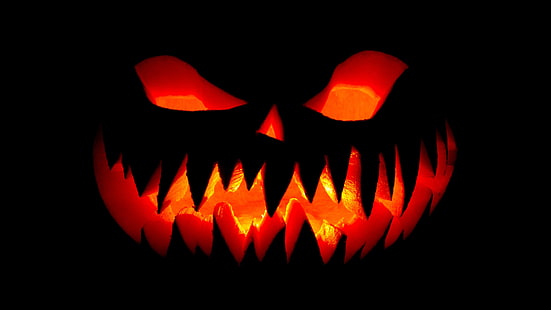 pumpkin, halloween, jack o lantern, halloween night, darkness, spooky, HD wallpaper HD wallpaper