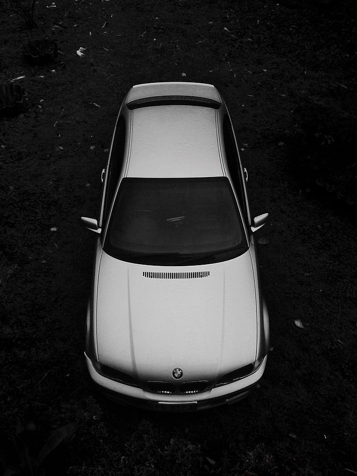 white and black car die-cast model, BMW, BMW M3 E46, HD wallpaper