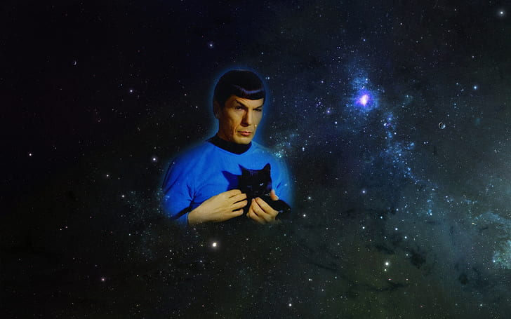 Spock, Star Trek, space, HD wallpaper