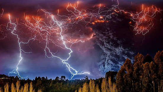 雷、キャンペーン、嵐、嵐、雷、雷雨、自然、 HDデスクトップの壁紙 HD wallpaper