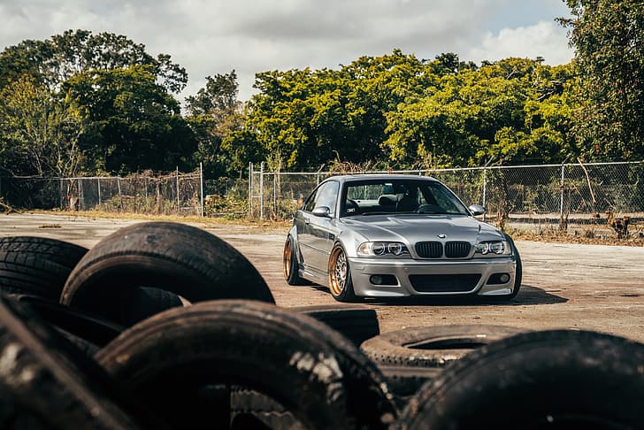 BMW, E46, Neumáticos, M3, Fondo de pantalla HD