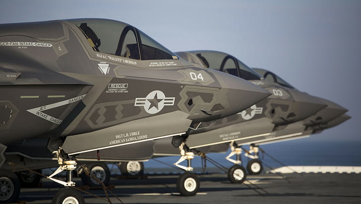 flygplan, militärflygplan, United States Navy, militär, Lockheed Martin F-35 Lightning II, HD tapet