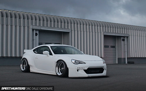 Toyota FR-S GT86 Scion Slammed HD, white coupe, cars, s, toyota, scion, fr, slammed, gt86, HD wallpaper HD wallpaper