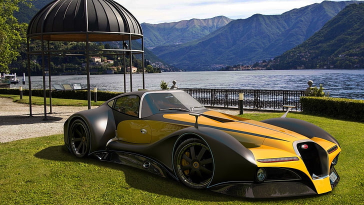 Bugatti, 2014 Bugatti 12.4 Atlantique Concept Car, HD обои