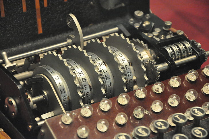Maschine, Militär, Deutsch, Enigma, Verschlüsselung, Marine, vier, HD-Hintergrundbild