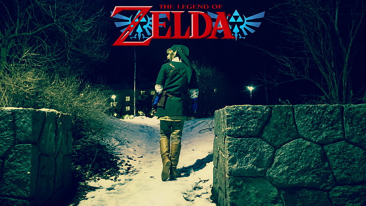 Die Legende von Zelda Link digitale Tapete, Link, Videospiele, Nintendo, Fotografie, Die Legende von Zelda, Schnee, Cosplay, HD-Hintergrundbild