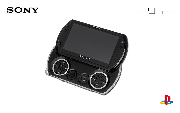 검은 소니 PSP, PSP, 콘솔, 소니, 비디오 게임, 간단한 배경, HD 배경 화면