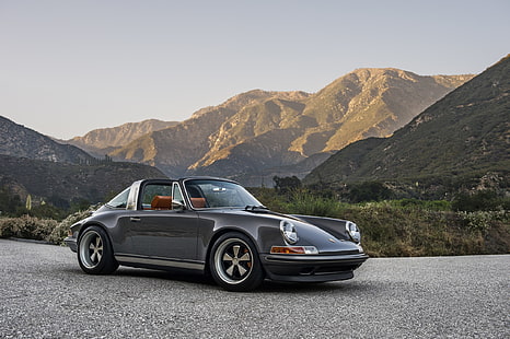 graues Porsche Coupé, Porsche, Targa, Porsche 911, HD-Hintergrundbild HD wallpaper