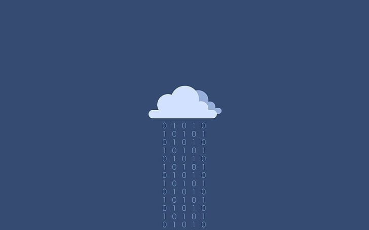 gray cloud illustration, minimalism, internet, clouds, HD wallpaper