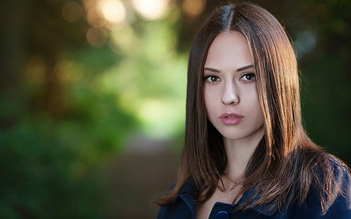 женщины, лицо, портрет, Екатерина Тимохина, HD обои HD wallpaper