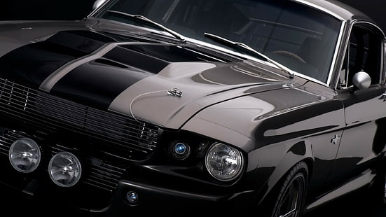 Ford Mustang GT500 Shelby Cobra HD, voiture noire \, voitures, ford, mustang, cobra, shelby, gt500, Fond d'écran HD HD wallpaper