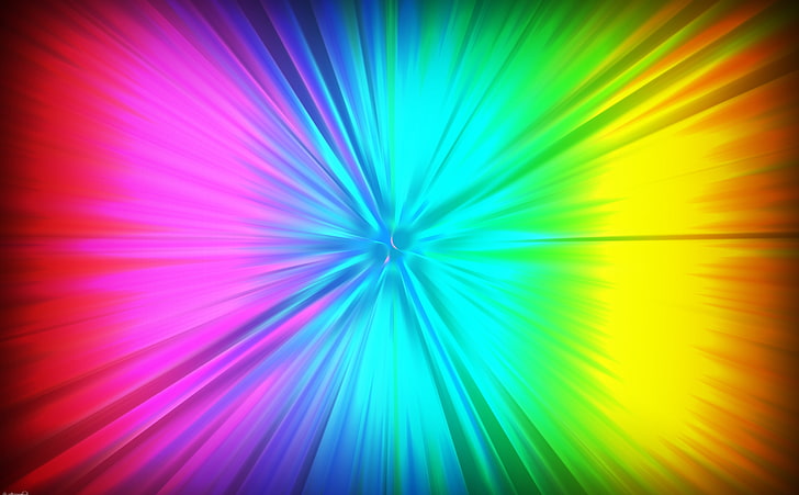 Rainbow, Aero, Colorful, red, blue, yellow, hd, standar, wide, pink, bluesky, rainbow, HD wallpaper