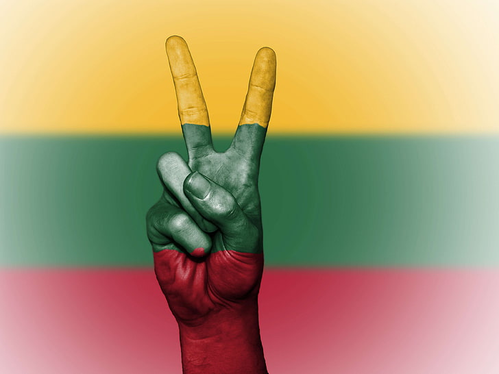 background, banner, colors, country, ensign, flag, images, stock photo, graphic, hand, icon, illustration, lithuania, nation, national, peace, royalty, state, symbol, tourism, travel, HD wallpaper