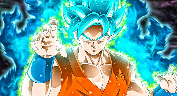 Super Dragon Ball, Son Goku, Super Saiyajin Blue, Super Saiyan Blue, Dragon Ball, Wallpaper HD HD wallpaper