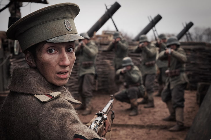 soldiers movie wallpaper, girl, battle, soldiers, drama, the Germans, first, historical, the first world, women's, the trench, immortal, battalion of death, Battalion, HD wallpaper