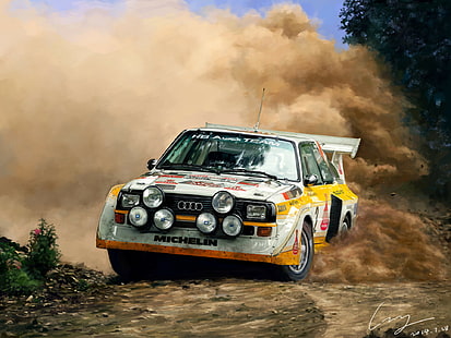1986, Audi, Auto, Gruppe, quattro, Sammlung, HD-Hintergrundbild HD wallpaper