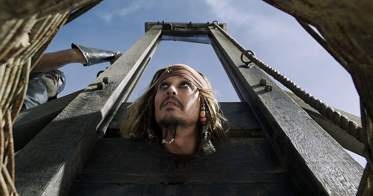 Кино, Пираты Карибского моря: Мертвецы не рассказывают сказки, Джек Воробей, Джонни Депп, HD обои