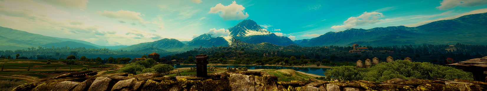gunung, The Witcher, The Witcher 3: Perburuan Liar, Nvidia Ansel, Wallpaper HD HD wallpaper