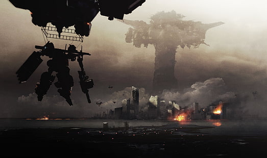 robot, Armored Core: Verdict Day, war, RTS, gameplay, art, 5K, 4k, immagine dello schermo, recensione, Sfondo HD HD wallpaper