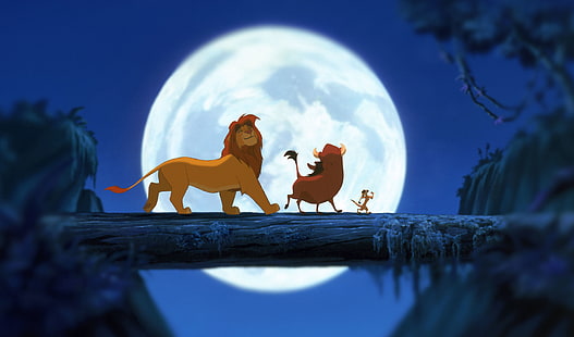 Timon, le roi lion, Pumbaa, Simba, Fond d'écran HD HD wallpaper