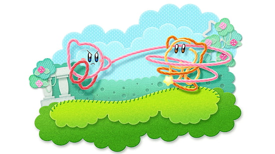 Kirby, Epic Yarn Kirby, Wallpaper HD HD wallpaper
