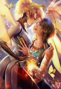 Phara, Overwatch, Mercy, Body, Flügel, Phara, Overwatch, Mercy, Body, Flügel, HD-Hintergrundbild HD wallpaper