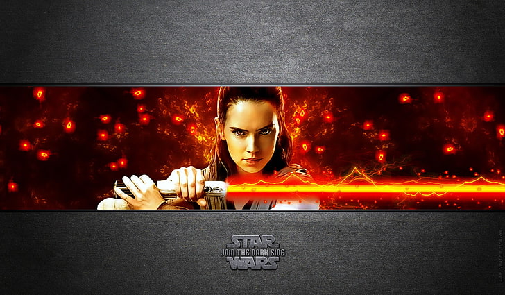 Fond d'écran Star Wars Rey, Star Wars: The Last Jedi, Star Wars, Rey (de Star Wars), sabre laser, Fond d'écran HD