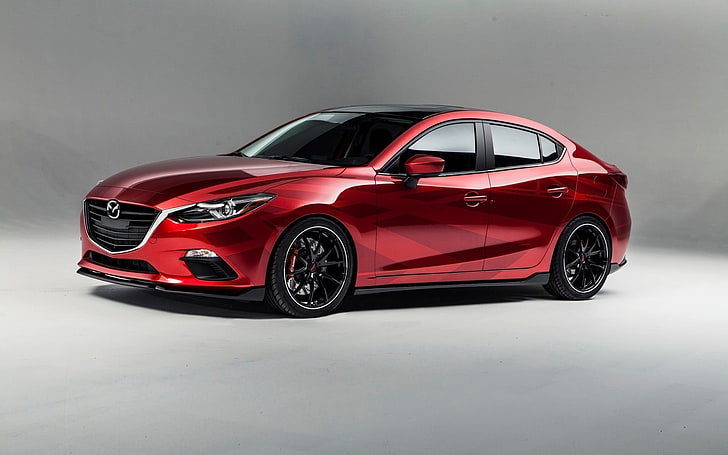 merah dan hitam convertible coupe, Mazda, Mazda Vector 3, mobil konsep, Wallpaper HD
