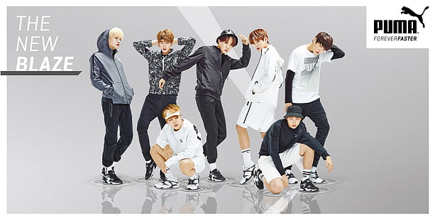 #boys, #bts, #korean, #kpop, #puma, all, band, boys, bts, korean, member, Fondo de pantalla HD HD wallpaper