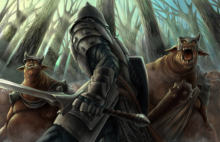 LORE OFICIAL Forest-sword-armor-warrior-wallpaper-preview