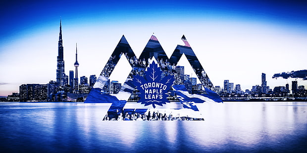 Hockey, Maple Leafs de Toronto, emblème, logo, LNH, Fond d'écran HD HD wallpaper