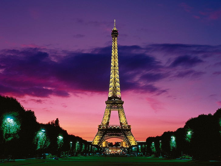 Torre Eiffel, Parigi, cielo, Sfondo HD