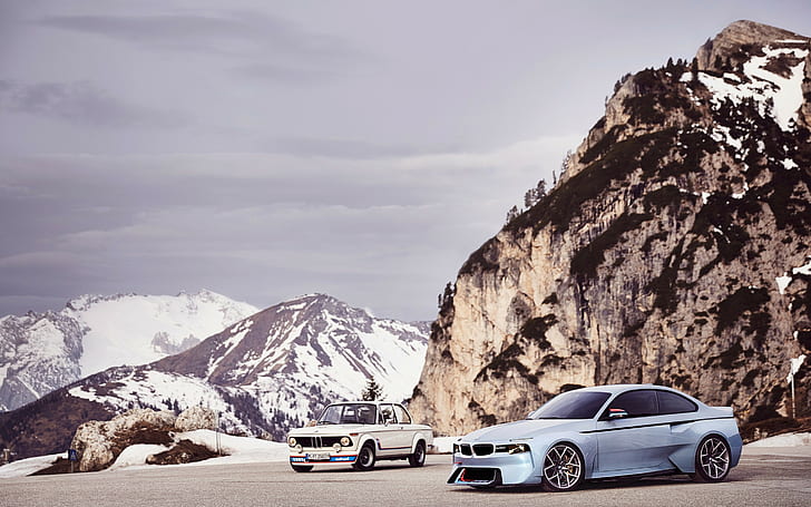BMW 02シリーズ、および、BMW 2002、車、車、コンセプト、およびBMW、オマージュ、02シリーズ、2002、l、 HDデスクトップの壁紙