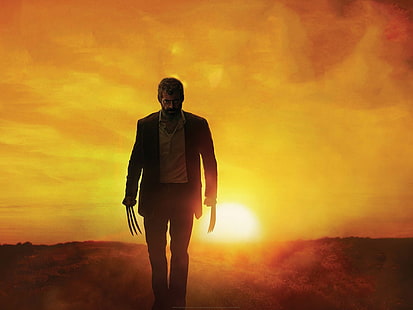 Hugh Jackman como Wolverine, Logan (2017), Hugh Jackman, HD papel de parede HD wallpaper